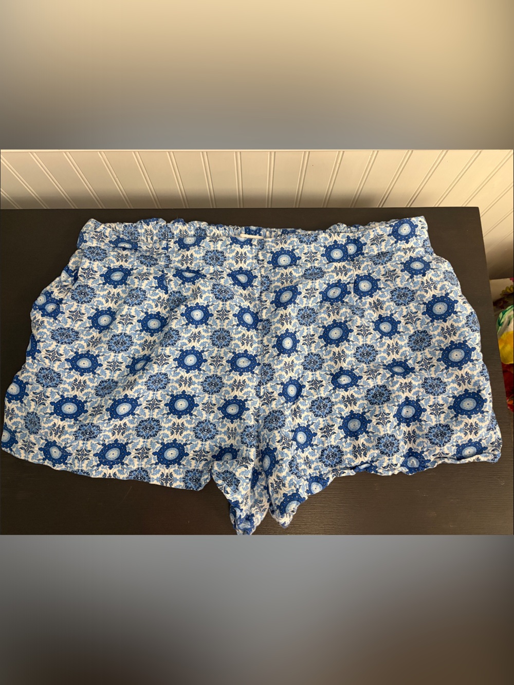 LOFT Blue and White Printed Women’s Shorts